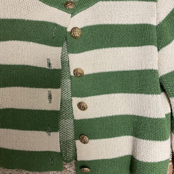 Zara green striped cardigan - Picture 7 of 10